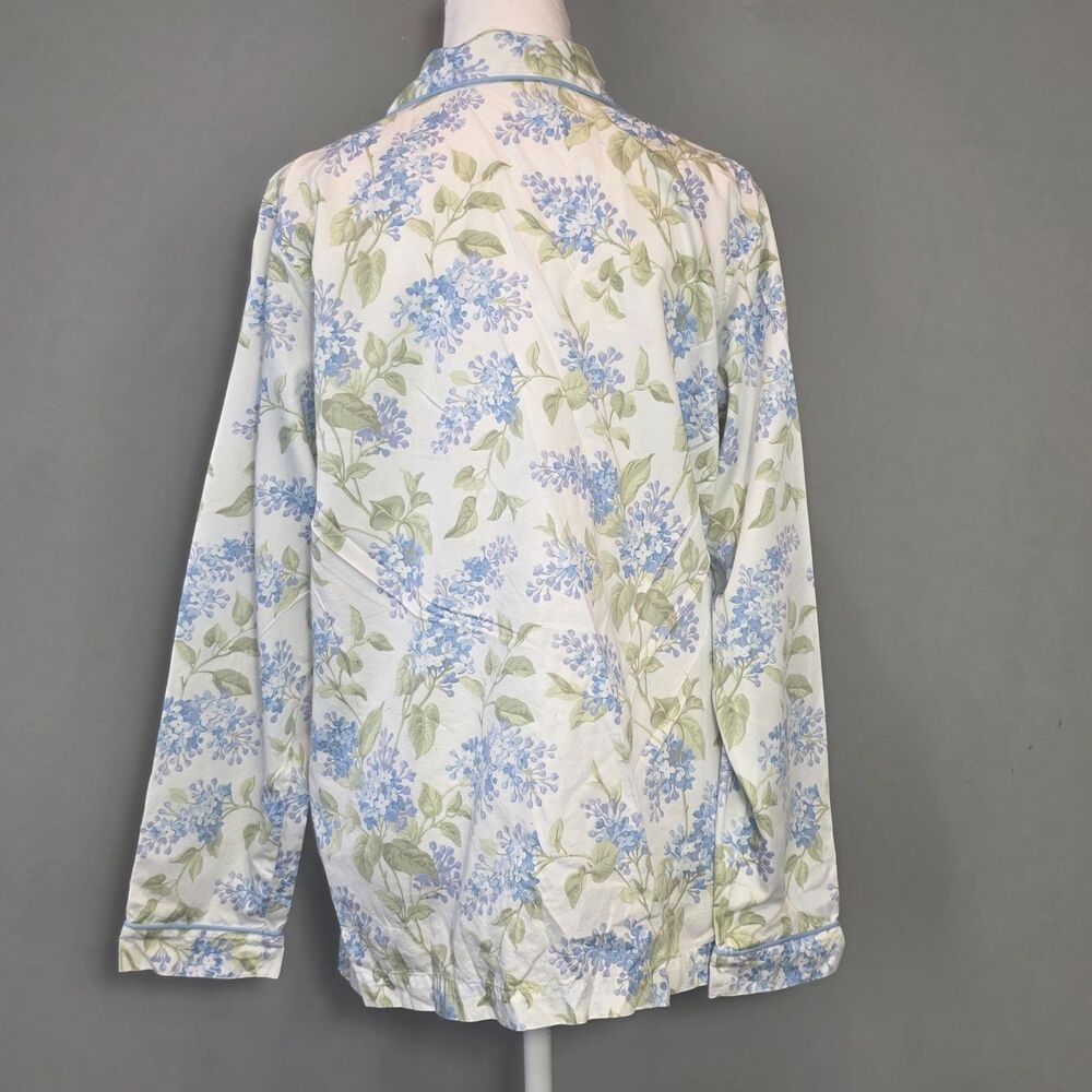 LL Bean Pajama Lounge Set Cotton MD Floral Soft Cozy Casual Cottage Boho - Picture 3 of 10